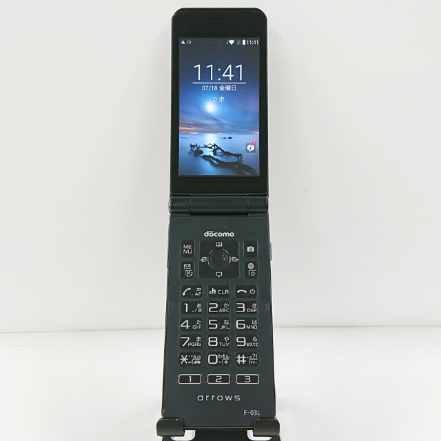 arrows ケータイ F-03L ドコモ ブラック 送料無料 本体 c13655 【中古】 4,950円