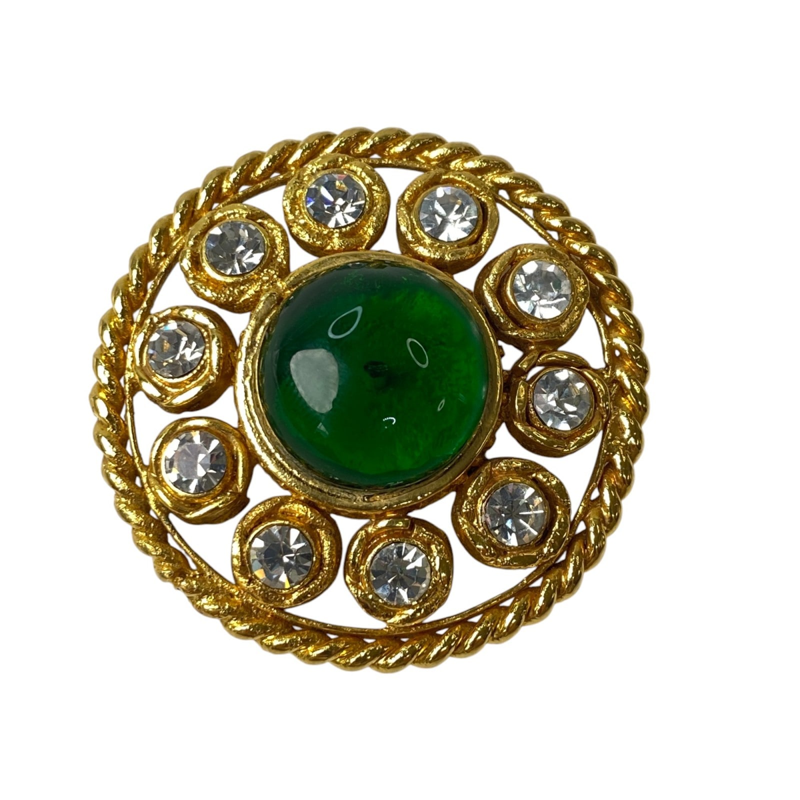 シャネル CHANEL レディース ヴィンテージ グリポア ストーン ブローチ GP