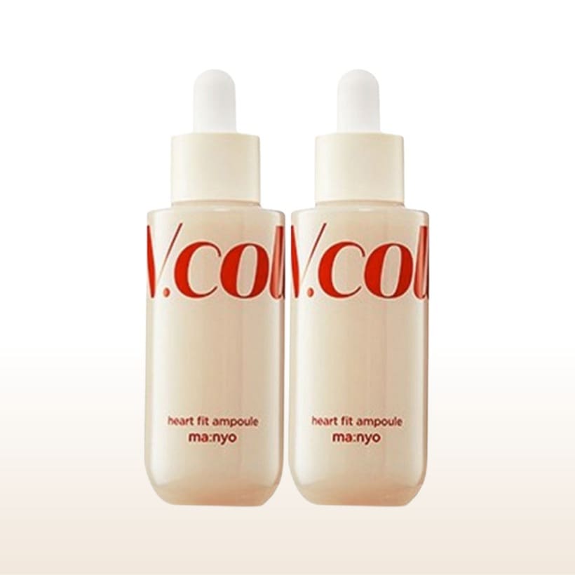 [1+1 肌の弾力 コラーゲン アンプル 韓国人気] ブイコラーゲン ハートフィット アンプル 50mlx2本 リポソーム工法 素早い吸収 肌テンション 白キクラゲエキス 植物由来コラーゲン