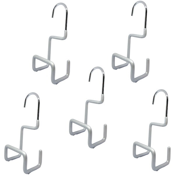 120768 バッグハンガー シルバー 5個組