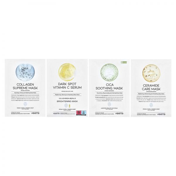 , Variety Hydrating Serum Sheet Beauty Masks, 12 Sheets, 0.88 oz 25 g Each