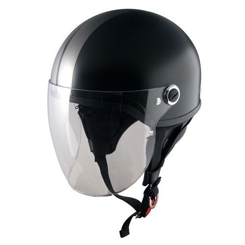 TNK工業 スピードピット SQ-32 ヘルメット ハーフマッドブラック/ガンメタ FREE（58-59cm） 51103