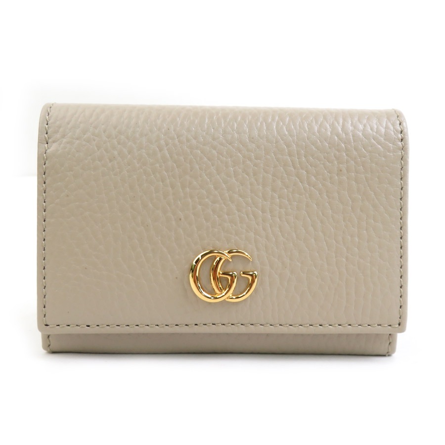 グッチ GUCCI カードケース 名刺入れ レザー ベージュ レディース 739525 h31745g
