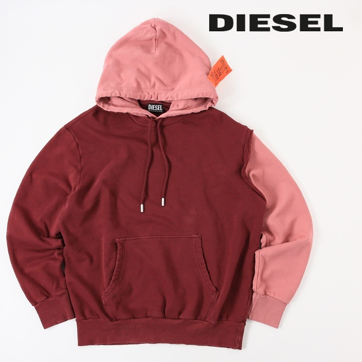 プルオーバースウェットパーカー ユニセックス S-CRAZY-B1 ダメージ加工 ストレッチ die-m-t-e8-363