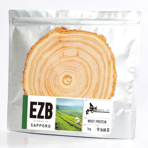 【プロテイン専門店が本気で作った】EZOBOLIC ホエイプロテインWPC100% 国内製造 美味しい (宇治抹茶, 1kg)