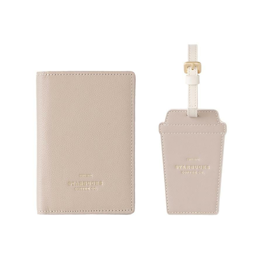 スターバックス 1号店 トラベル セット (パスポート財布 + ネームテック) 韓国スターバ グッズ 1号店 梨大R店 特化商品