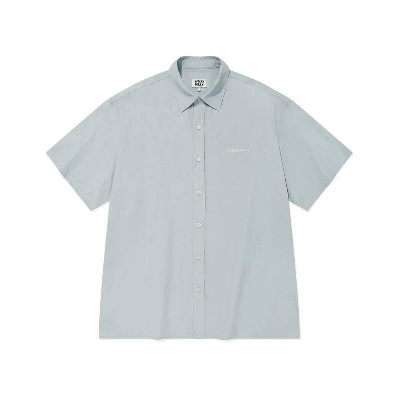 ワッキー・ウィリー WACKY WILLY リネン混紡 オーバーフィット 半袖シャツ スカイブルー WA2502SS13SB 392200