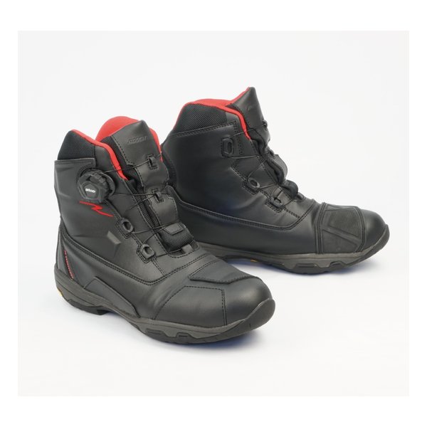 R&R DTラフライディングシューズ BK/RD-24.0 RR6302BK/RD240