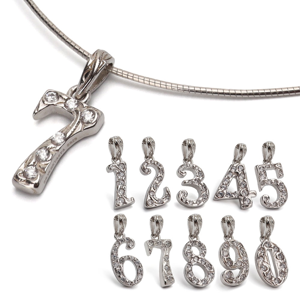 S925 ナンバーネックレス [nc059]