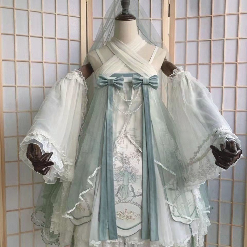 ロリータスカートコンプリートセット薬剤師編ロリータ上品でゴージャスなチャイナ風妖精ドレス