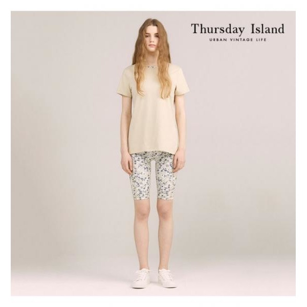 Thursday Island フラワー パターン 5分丈 パンツ (ヨガ服) (T224MPT239W)