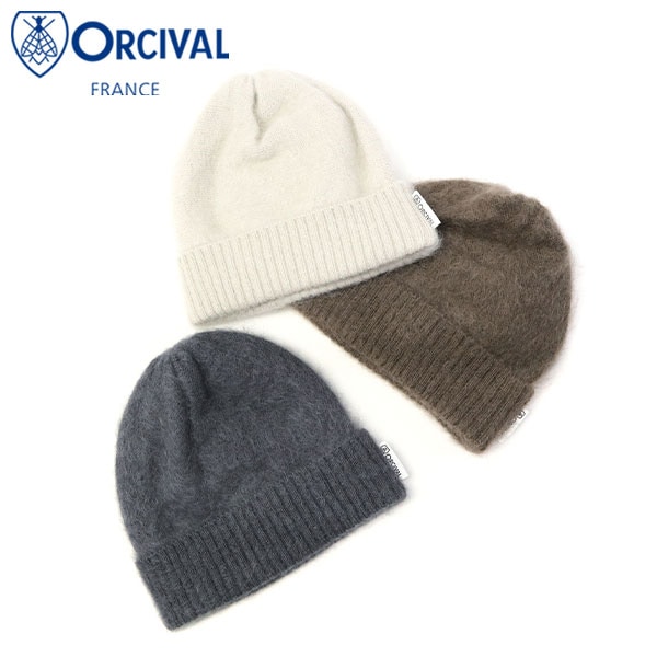 ニット帽 レディース 帽子 ワッチキャップ ニットキャップ おしゃれ 秋冬 大人 軽量 ロゴ 折り返し かわいい ホワイト オーチバル WATCH OR-H0334MOH