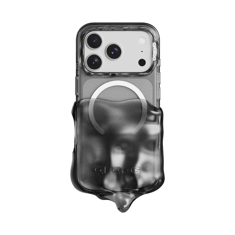 【GRAGG】 MAGSAFE DOUBLE LAYERS CASE - CLEAR BLACK 正規品
