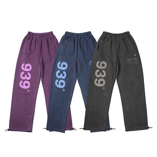 [NMIXX へウォン 着用] 939 LOGO DYED SWEAT PANTS 韓国 アイドル トレパン トレーナー ダンス レディース メンズ