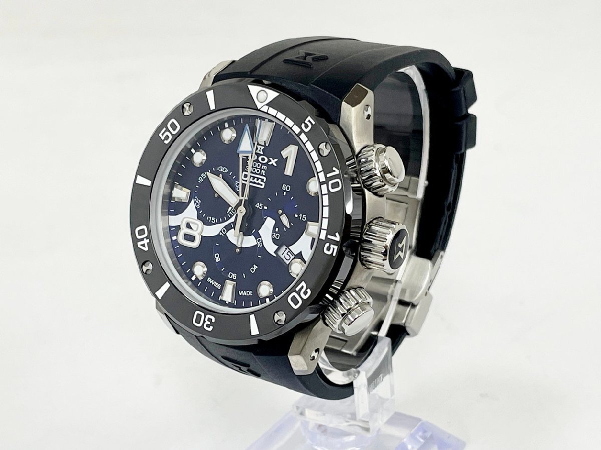 EDOX 腕時計 クロノオフショア1 10242-TINMUTA-BUINGM メンズ クォーツ AJHH×muta MARINEコラボ 替えストラップ付き 2512LT300