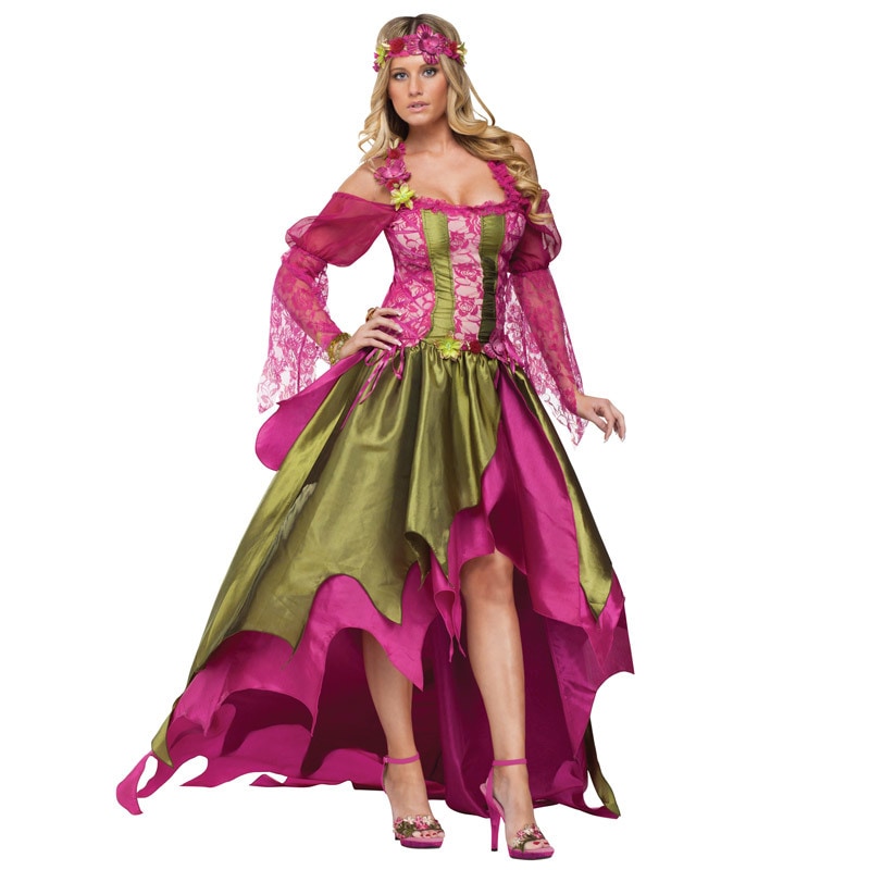 コスプレ 仮装 ルネサンス・ニンフ L 【 コスプレ ハロウィン 仮装 コスチューム 民族衣装 貴族 パーティーグッズ 女性用 レディース ロココ 伝統衣装 余興 大人用 中世 】