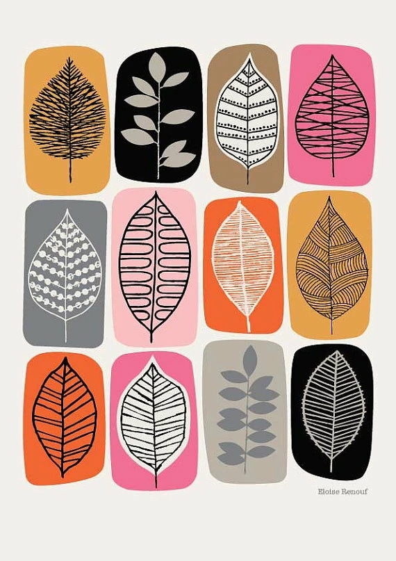 ELOISE RENOUF LEAF BLOCKS A3 アートプリント/ポスター 5,478円