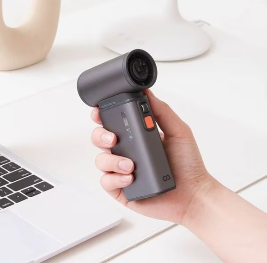 ウルトラジェット 超強力 ワイヤレス携帯用 ミニ手扇風機 1段~100段調節可能！！超強力 キャンプ ハンディ ハンド100段 SOS ランプ エアガン LED