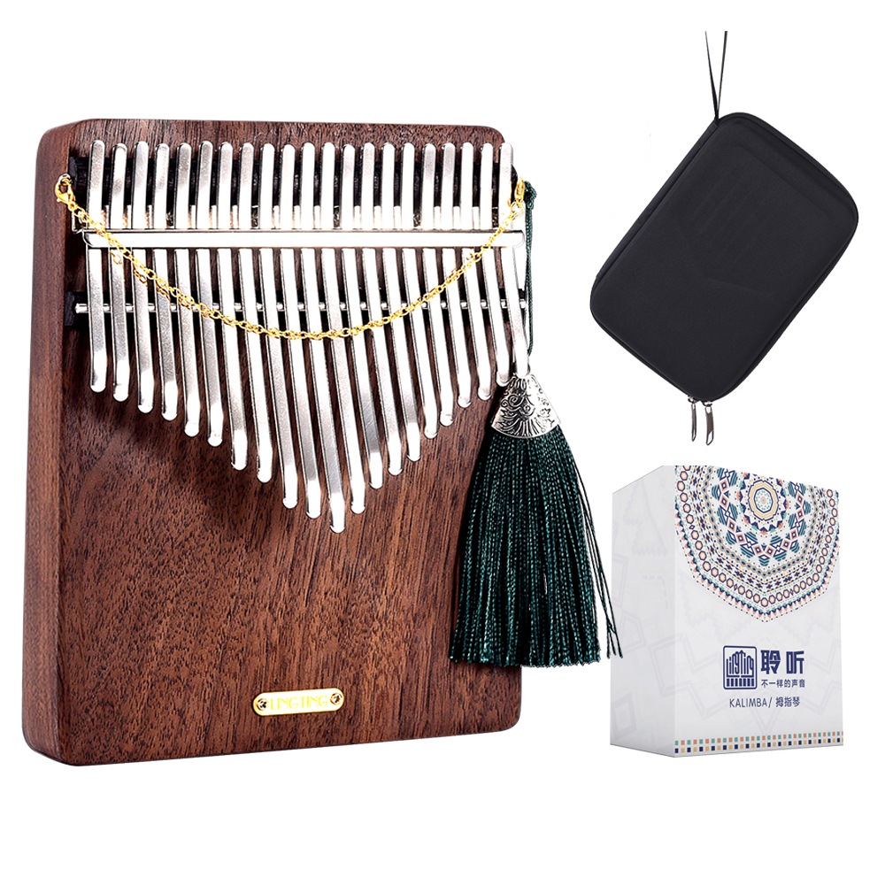 LINGTING カリンバ 21音 親指ピアノ 木製 F調 初心者向け 癒し楽器 ギフト プレゼント用 おすすめ 21キー Kalimba Mbira キッズ ギフト 贈り物 楽器セット 木製
