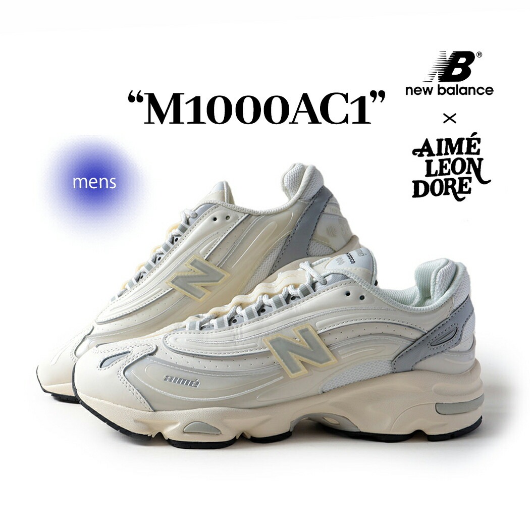 NEW BALANCE ニューバランス 1000 エメレオンドレ コラボ スニーカー M1000AC1 × Aime Leon Dore SEA ALT ( コラボ ホワイト 白 メンズ レディース