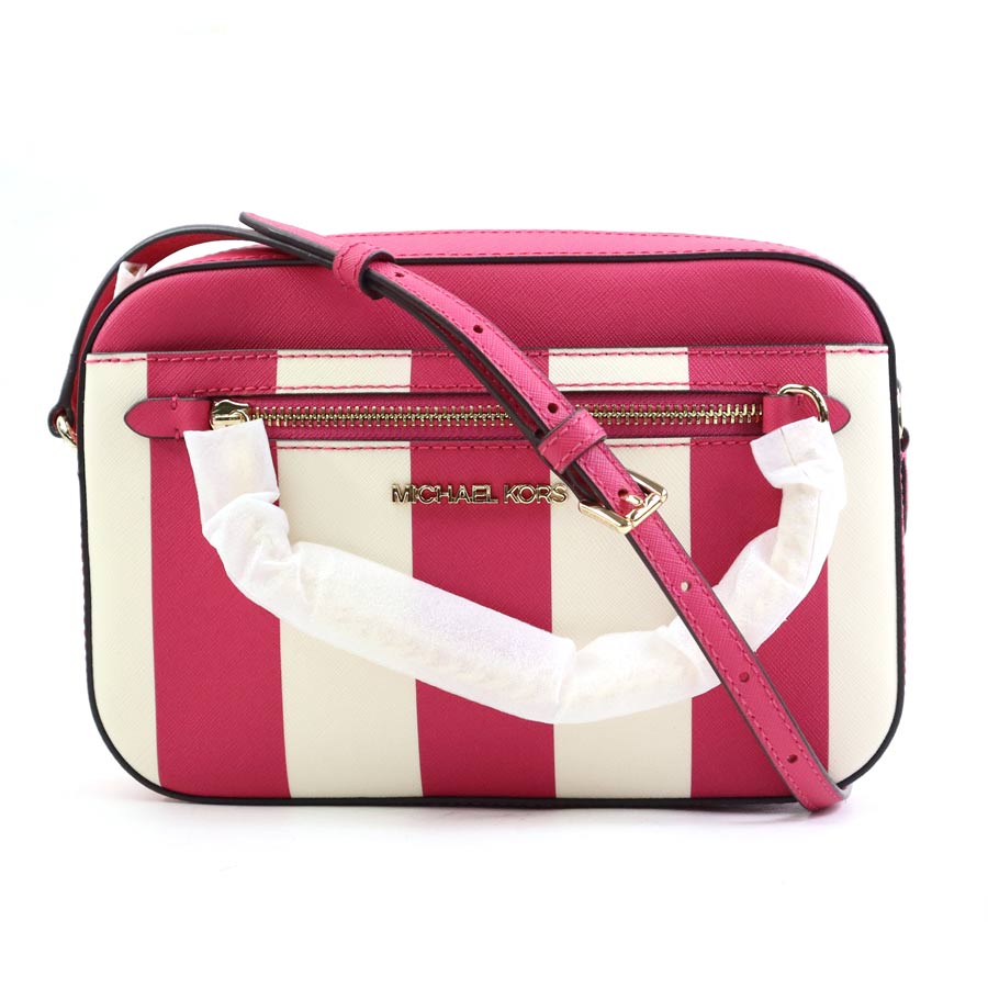 マイケルコース Michael Kors ショルダーバッグ レザー ピンク×ホワイト レディース r10407k