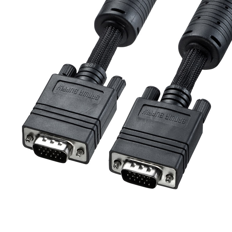 ナイロンメッシュディスプレイケーブル アナログRGB 10m KC-NMV100K