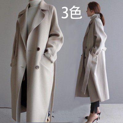 コートレディースチェスターコートアウターロングコートマキシ丈チェスターフィールドオーバーコート通勤ウエストベルト 4,586円