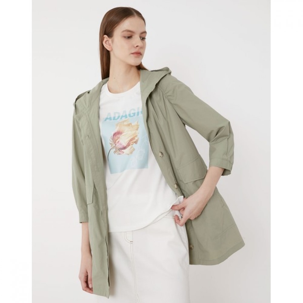 [オリビアローレン] フード付きウエストリングジャンパー_Voccl3M3231