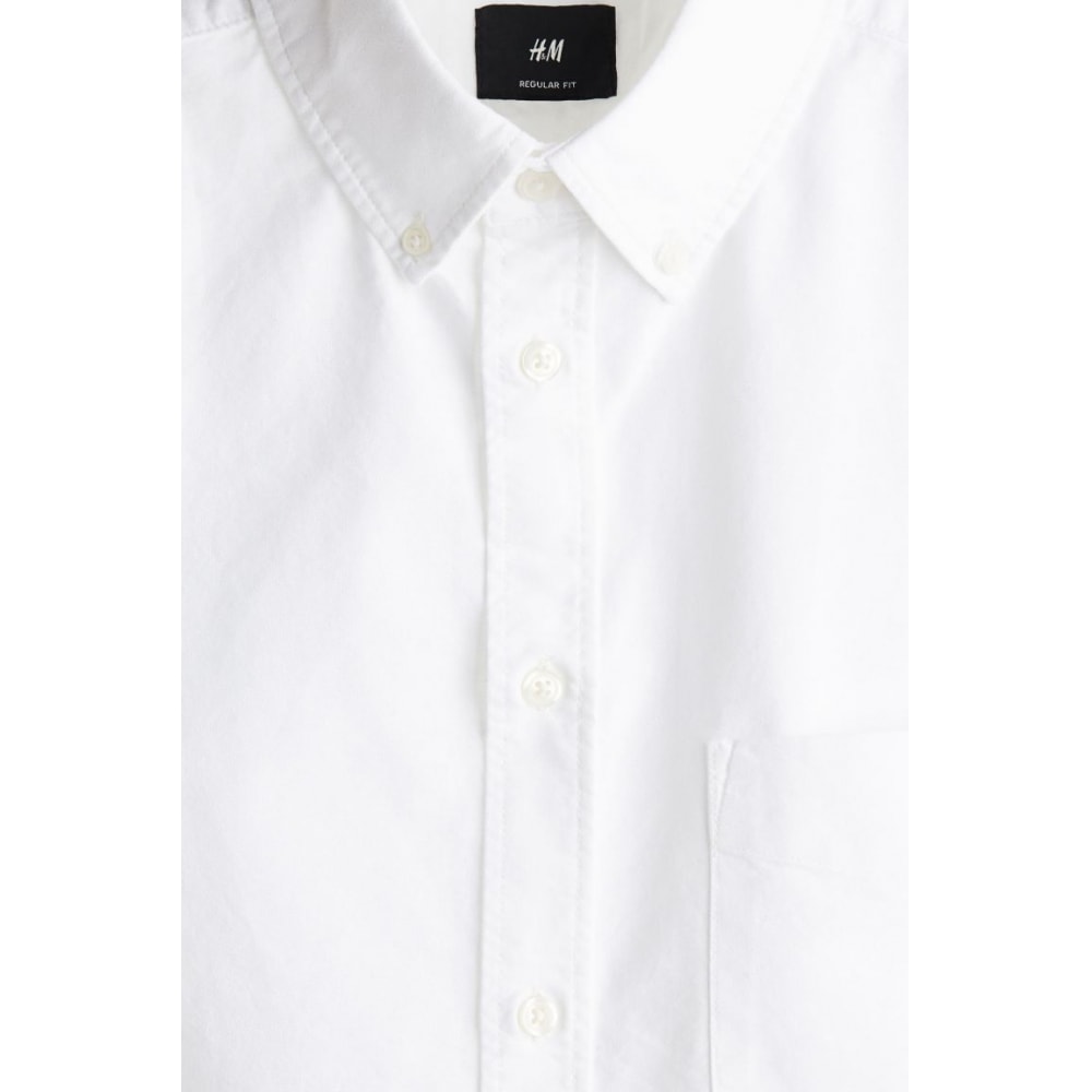 H&M オックスフォードシャツ ホワイト Regular Fit