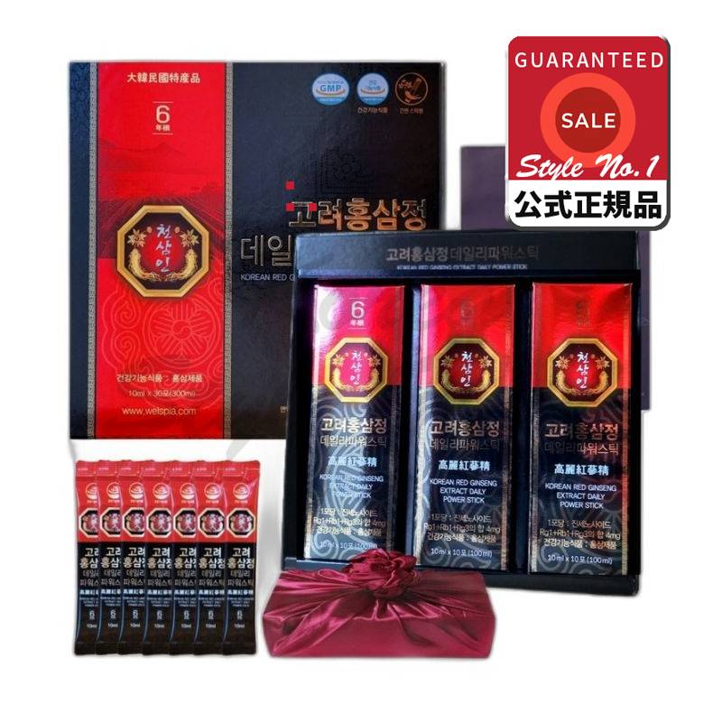 高麗6年根紅参精エブリータイム紅参濃縮液デイリースティック30包300ml