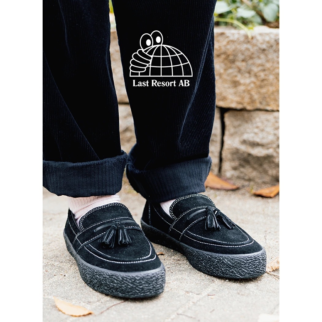LAST RESORT AB ラストリゾート VM005 ローファー スニーカー LOAFER BLACK/WHITE/BLACK ( ブラック 黒 スニーカー タッセル メンズ SKATE スケート
