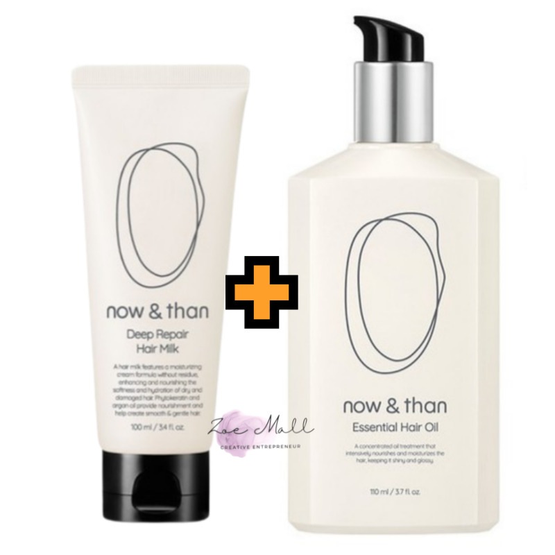 [ヘアセット]エッセンシャルヘアオイル110ml+ディープリペアヘアミルク100ml/栄養ケア/ヘアケア/韓国ヘアケア/ヘアミルク