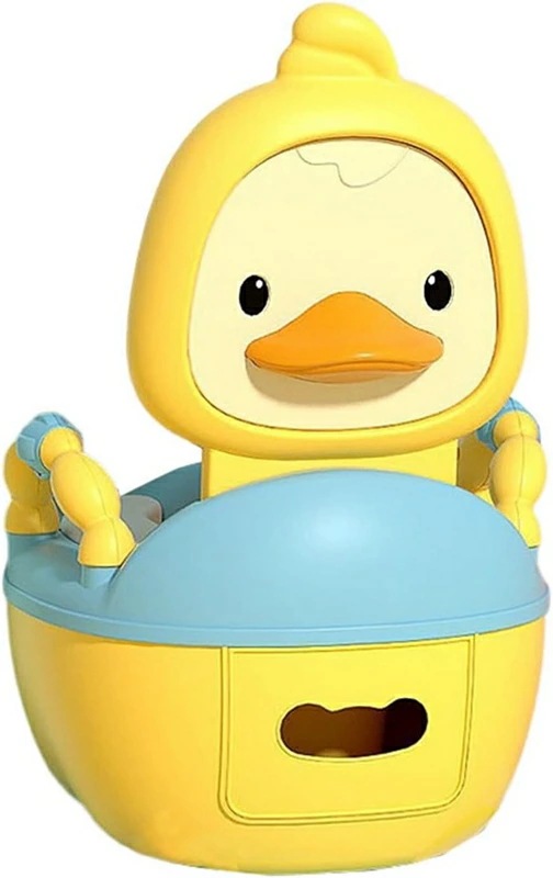 子供用トイレ 幼児用便器 トイレトレーニング 補助便座 抗菌・防臭・洗いやすい・滑り止め 取外し可能 男の子 女の子 可愛いアヒル ベビートイレ トイレトレーナー 簡単設置 外漏れ防止 トイレ練習