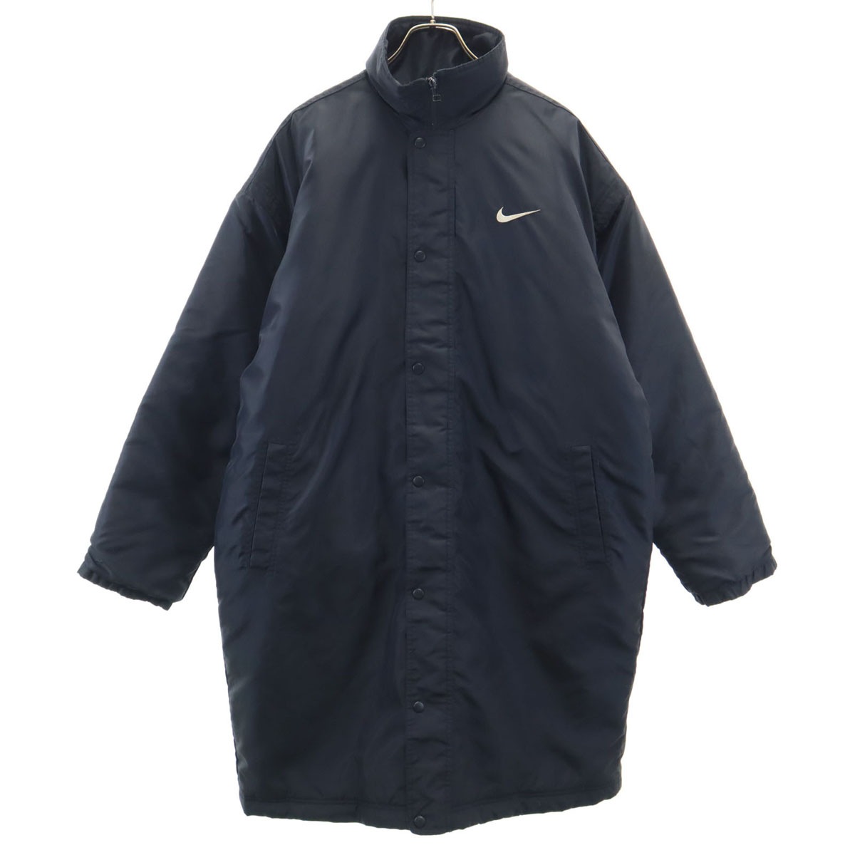 90s 00s オールド 白タグ ダウンコート M ブラック スウォッシュ メンズ 古着