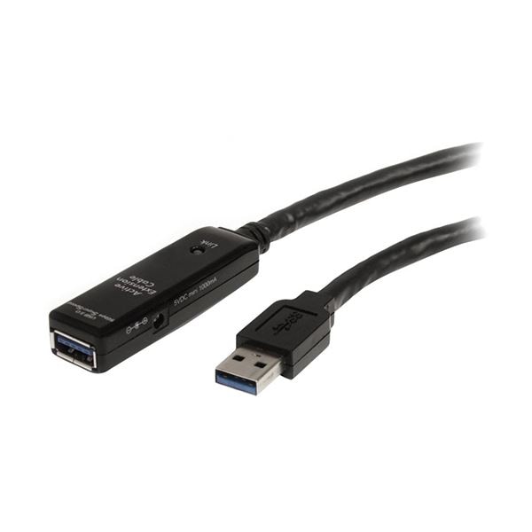 StarTech.com USB3.0 アクティブ延長ケーブル 10mType-A（オス）-Type-A（メス）USB3.0リピータケーブル USB3AAEXT10M 1本 26,123円