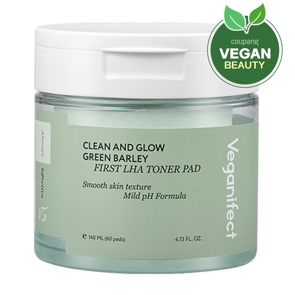 青麦ファーストLHAトナーパッド 140ml (60枚) / 角質ケア / 鎮静 / 保湿ケア