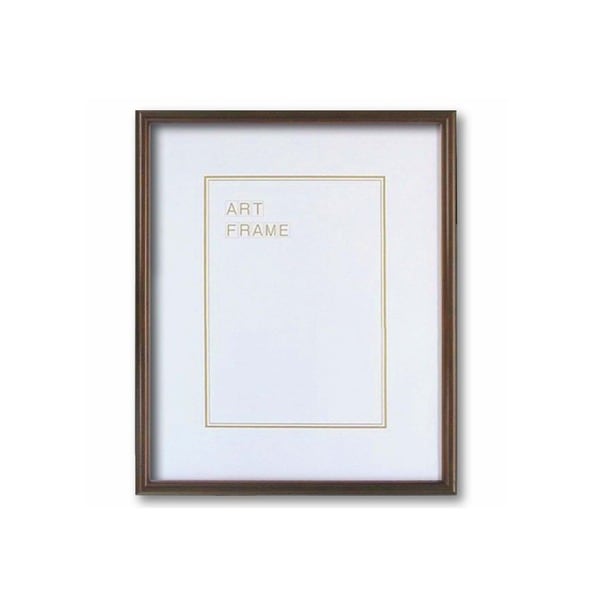 ( 木製額 ) デッサン額 四ツ切サイズ 424×348mm ブラウン UVカットアクリル 木製 フレーム 額縁 額