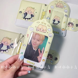 Woozi Seventeen かわいい 3 インチ カード ホルダー アイドル アイドルを保存するための Li Zhixun