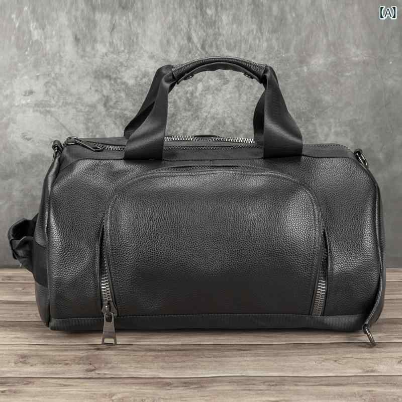 メンズ ファッション おしゃれ かっこいい 大容量 ハンドバッグ 革 メンズバッグ最上層 バック パック 多機能 カジュアル トラベル バッグ ショルダーバッグ