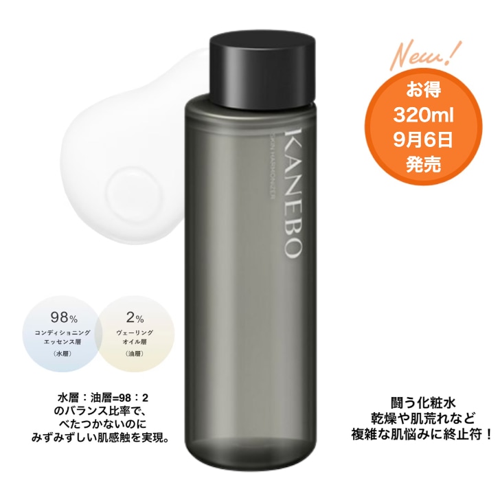 【2024年9月6日発売】【国内正規品】スキン ハーモナイザー お得320mL ベストコスメ受賞 闘う化粧水 水油2層タイプ うるおい 透明感 べたつかないのにみずみずしい肌感触 複雑な肌悩みに終止符 8,345円