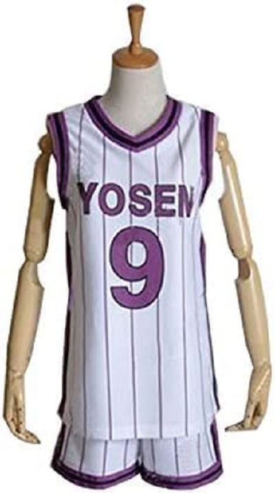 黒子のバスケ 陽泉高校 紫原敦 むらさきばらあつし ユニホーム背番号9 風 Cosplay 衣装 仮装 コスプレ衣装 コスチューム