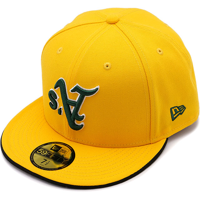 キャップ オークランド・アスレチックス [14388820] 59FIFTY UPSIDEDOWN メンズ・レディース 帽子 MLB Aゴールド 正規取扱店 5,610円