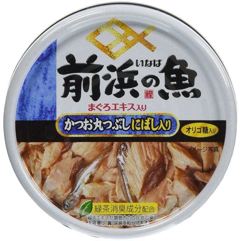 前浜の魚 かつお丸つぶし にぼし入り 115g 24個セット