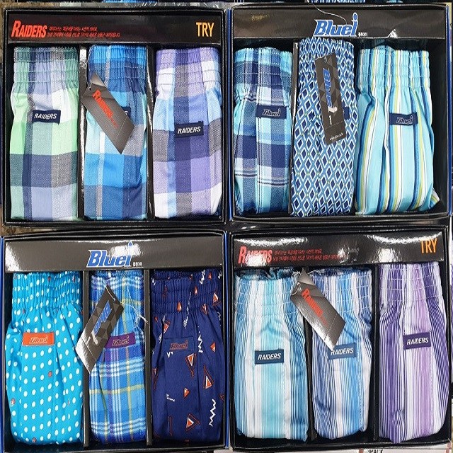 トライ双滴男60数シルク正面正方形トランクパンツ3種1セット/私のコレクション