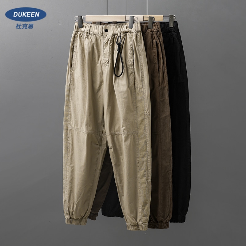 アメリカンレトロスプライスストレートオーバーオールメンズ夏トレンドブランドゆったり巾着カジュアルパンツ2023新作