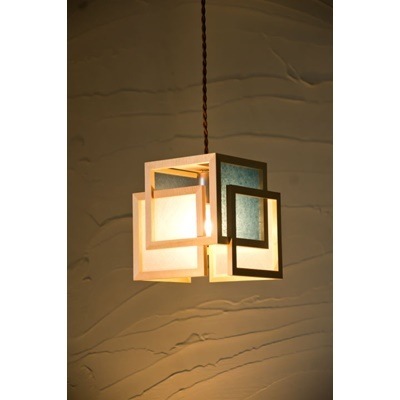 照明 おしゃれ 和風照明 新洋電気 ペンダントライト 旬 shun AP818-D 白×藍 和室 【送料無料】