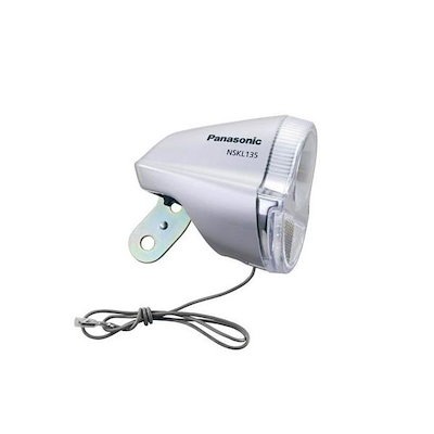 他サイト： パナソニック Panasonic 4519389542187 LEDハブダイナモ専用ライト NSKL135－S シルバーの商品画像