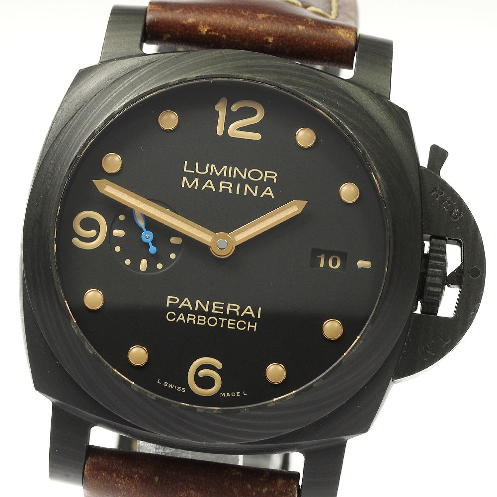パネライ PANERAI PAM00661 ルミノールマリーナ 1950 カーボテック デイト 自動巻き メンズ _808702【中古】