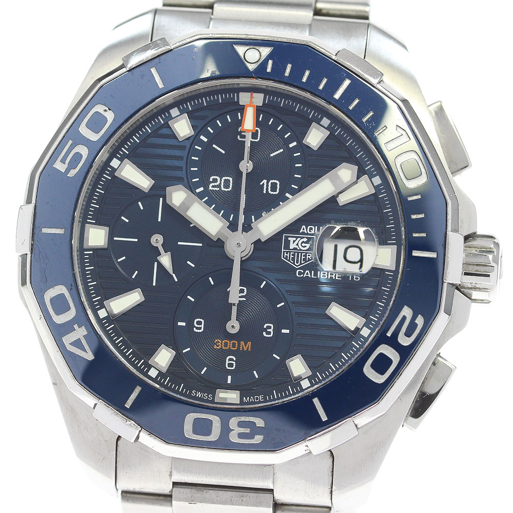 タグホイヤー TAG HEUER CAY211B-0 アクアレーサー キャリバー16 クロノグラフ 自動巻き メンズ _868218【中古】