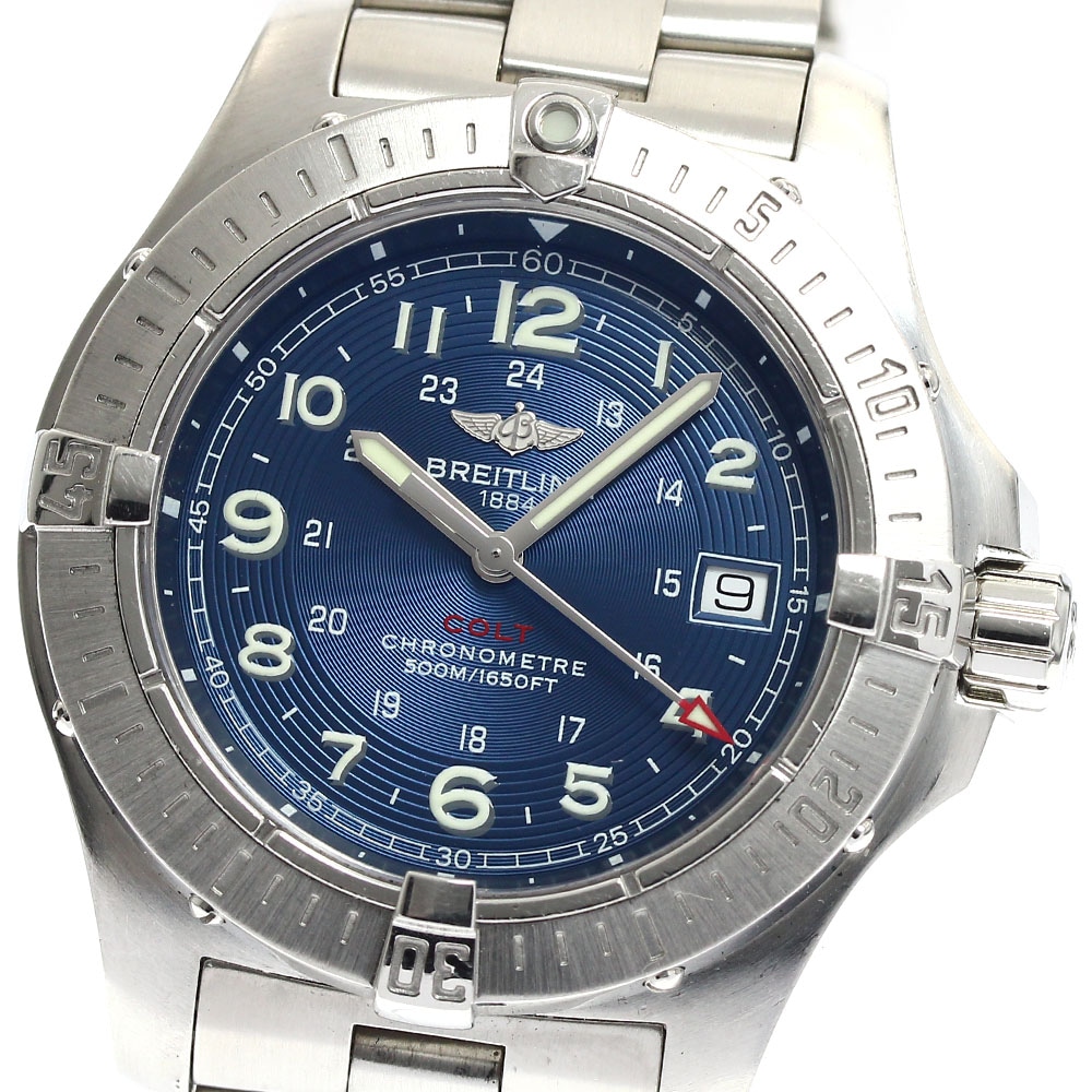 ブライトリング BREITLING A74380 コルト デイト クォーツ メンズ _884030【中古】
